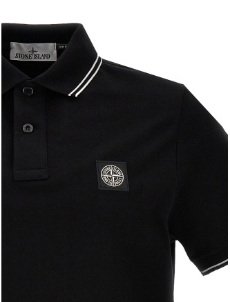 Поло STONE ISLAND Logo badge polo shirt (K1S1522002SCS0018V0029) #