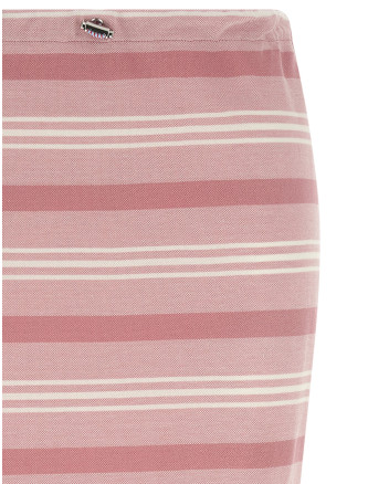 Миди PRADA Striped piqué skirt (31147SOOO188QF0E18) #