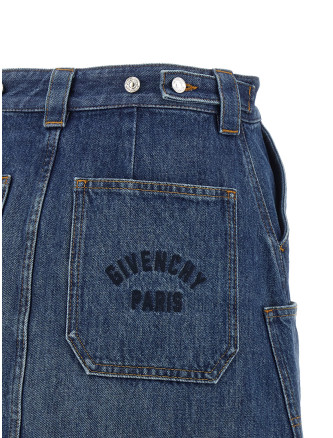 Макси GIVENCHY Denim skirt (BW410P517B420) #
