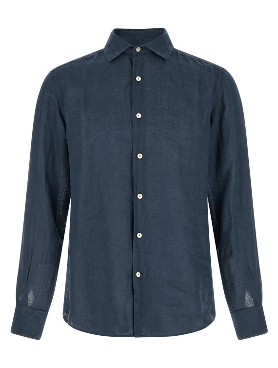Рубашка, блузка MC2 SAINT BARTH 'Pamplona' (PAMPLONALINEN61BLUENAVY) #1