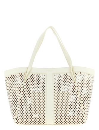 Сумка-тоут TWIN SET Openwork leather shopping bag