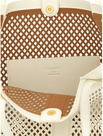 Openwork leather shopping bag (261TD855000059) #