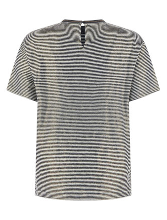 Футболка BRUNELLO CUCINELLI 'Shiny Collar Detail' (MQ977DU500C2097) #