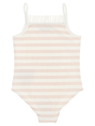 Пляжная одежда MONCLER ENFANT Striped one-piece swimsuit (L19512C0000189BCOF05) #