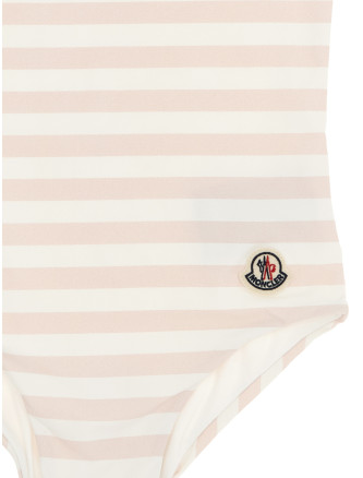 Пляжная одежда MONCLER ENFANT Striped one-piece swimsuit (L19512C0000189BCOF05) #
