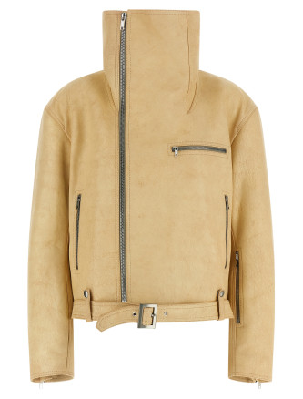 Кожаная куртка RICK OWENS 'Biker Jumbo Stooges'