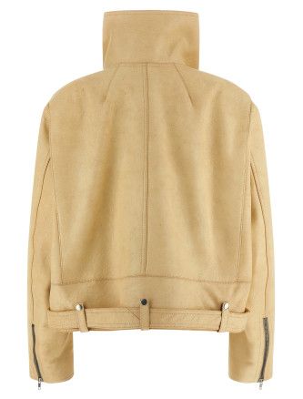 Кожаная куртка RICK OWENS 'Biker Jumbo Stooges' (RP01F6719LBD138153) #