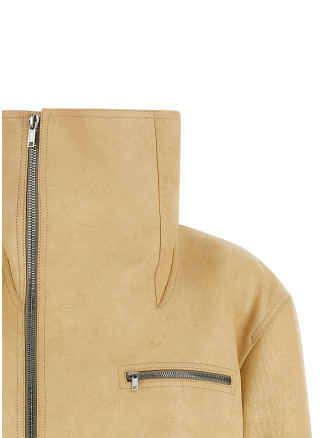 Кожаная куртка RICK OWENS 'Biker Jumbo Stooges' (RP01F6719LBD138153) #