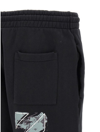 Бермуды, шорты OFF-WHITE 'Paint Diag Skate' (OMCI013S26FLE00600010001) #