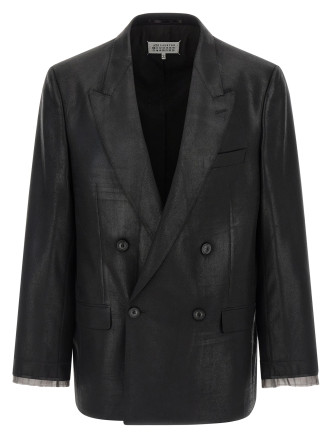Блейзер MAISON MARGIELA Foiled wool blazer