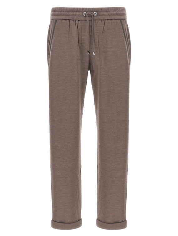 Брюки BRUNELLO CUCINELLI 'Shiny Pocket Detail' (MD828SB899C9141) #1