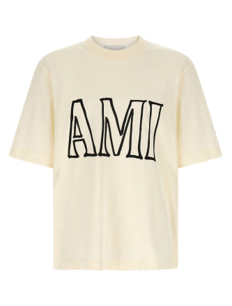 Футболка AMI PARIS Logo print T-shirt