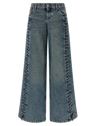 Джинсы STELLA MCCARTNEY Lace-up jeans