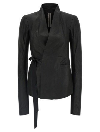 Кожаная куртка RICK OWENS 'Hollywood'