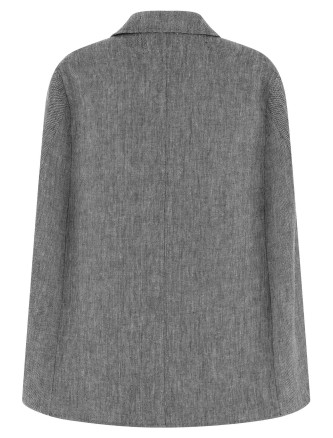 Накидка FEDERICA BONIFACI 'Single-breasted' (KA053GREYWHITE) #