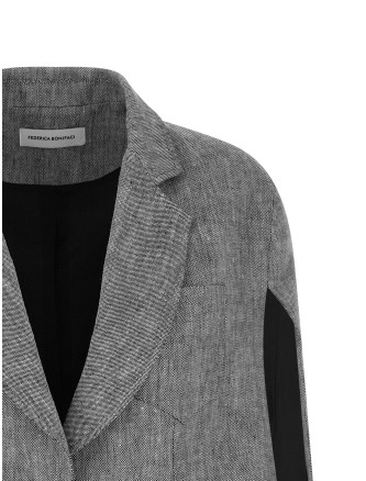 Накидка FEDERICA BONIFACI 'Single-breasted' (KA053GREYWHITE) #