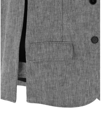 Накидка FEDERICA BONIFACI 'Single-breasted' (KA053GREYWHITE) #