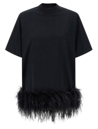 Мини THE ATTICO Feather dress