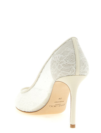 Высокие каблуки JIMMY CHOO 'Romy' (ROMY85JXOIVORY) #