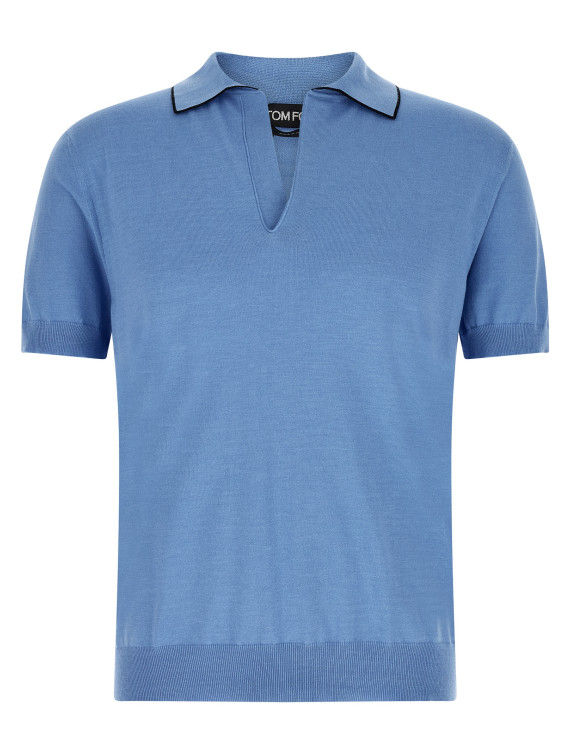 Поло TOM FORD Cotton and silk polo shirt (KPS041YMC047UDH) #1