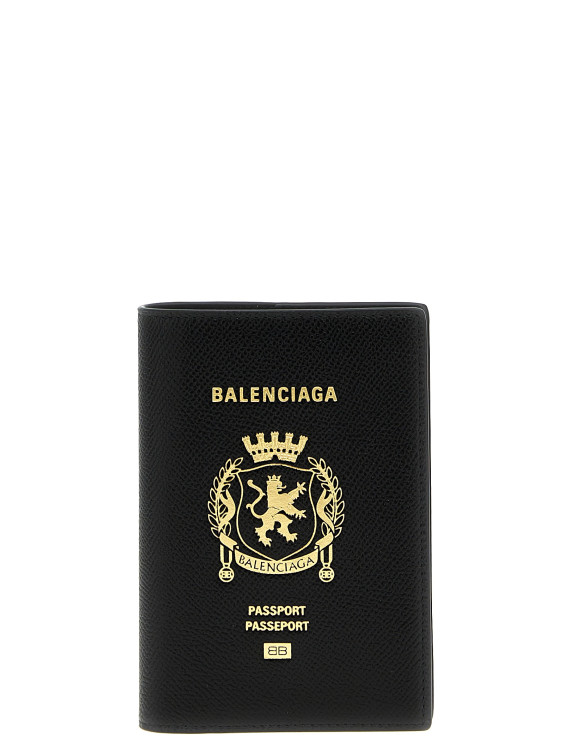 Лайфстайл BALENCIAGA Logo leather passport holder (7877422AA3R1000) #1