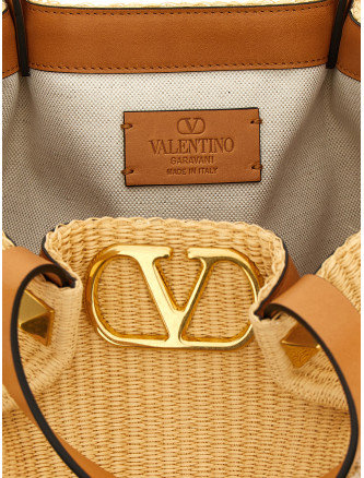 Сумка-тоут VALENTINO GARAVANI Shopping Valentino Garavani medium raffia (W2B0T01UNPC8B) #