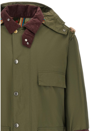 Waterproof parka Paul Smith loves Barbour (MCA1127MCAOL52) #