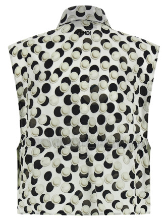 Повседневный топ FENDI Polka dot crop top (FS8332AW9IF0GME) #