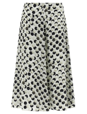 Миди FENDI Polka dot skirt