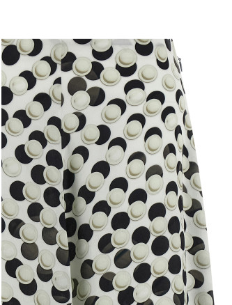 Миди FENDI Polka dot skirt (FQ7655AW9IF0GME) #