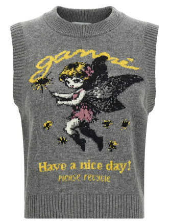 Жилет GANNI Wool vest