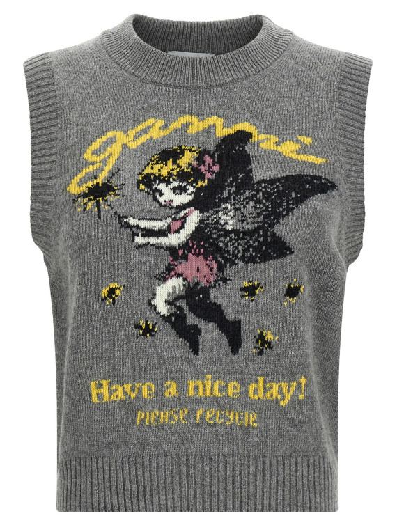 Жилет GANNI Wool vest (A1070269920) #1