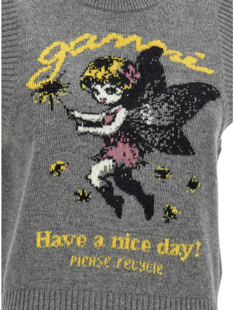 Жилет GANNI Wool vest (A1070269920) #