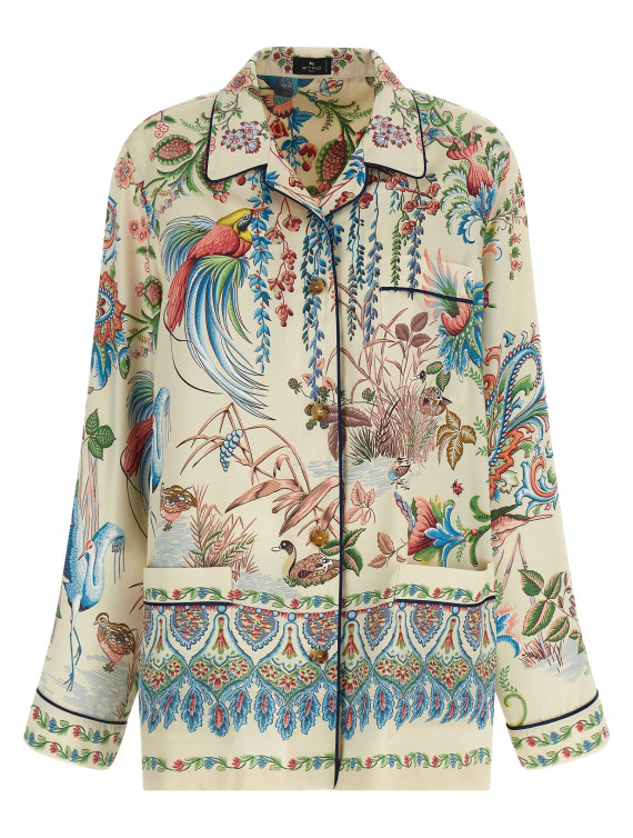 'flora e fauna' print shirt (WRIA010099SPSI4X0802) #1