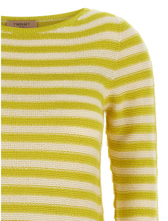 Свитер, кардиган TWIN SET Striped sweater (261TP322113381) #