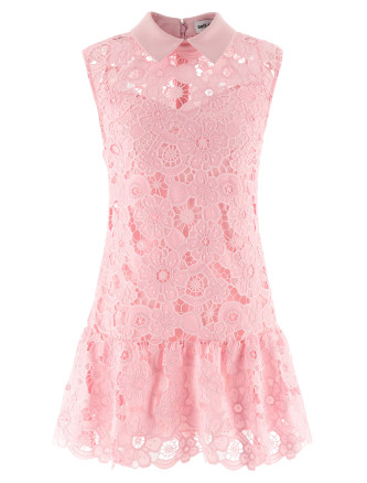 Мини SELF PORTRAIT 'Pink Lace collared'