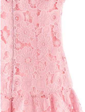 Мини SELF PORTRAIT 'Pink Lace collared' (SS26164SAPPINK) #