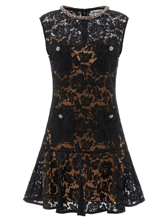 'Black lace crystal' dress (SS26164SBBBLACK) #1