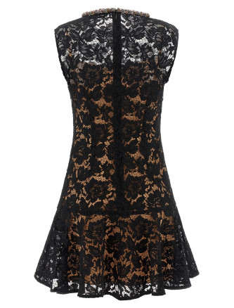'Black lace crystal' dress (SS26164SBBBLACK) #