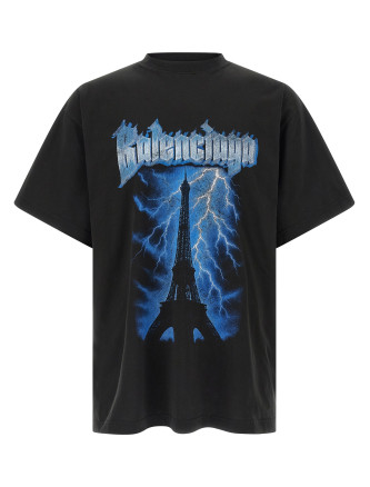 Футболка BALENCIAGA 'Paris Thunderstorm'