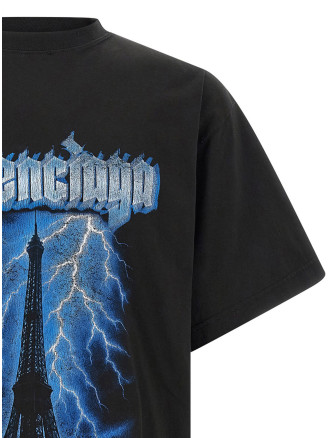 Футболка BALENCIAGA 'Paris Thunderstorm' (850345TUVE71000) #