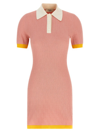 Мини FENDI Color-block dress