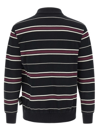 Поло UNDERCOVER Long sleeve polo shirt (UC1F48042BLKBORDER) #