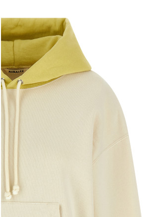 Толстовка AURALEE Vintage hoodie (A26SP05TUSMOKYWHITELIGHTYELLOW) #