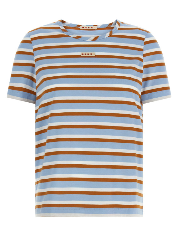 Футболка MARNI Logo patch t-shirt (THJE0390MXUTC639STB21) #1