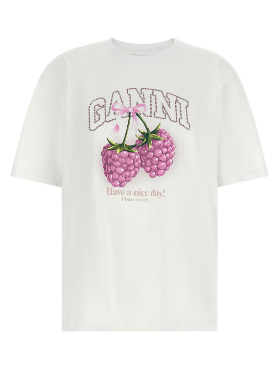 Футболка GANNI 'Raspberry' (A1050140151) #1