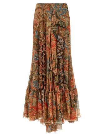 Мини ETRO Paisley foliage skirt