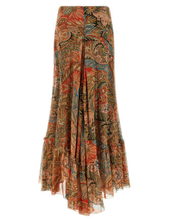 Paisley foliage skirt (WRFA020499SA1R9X0860) #