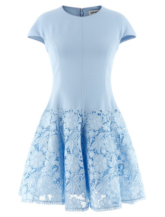 Көйлек SELF PORTRAIT 'Blue Crepe Lace'