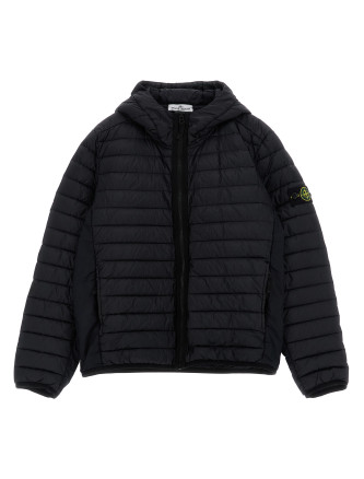 Пуховая куртка, парка, повседневная куртка STONE ISLAND JUNIOR Hooded down jacket